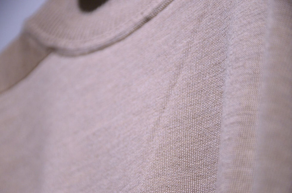 サムネイル： John Smedley Cashmere Wool Mock Half Zip Knit BEIGE ジョンスメドレー カシミア モックネック ハーフジップ