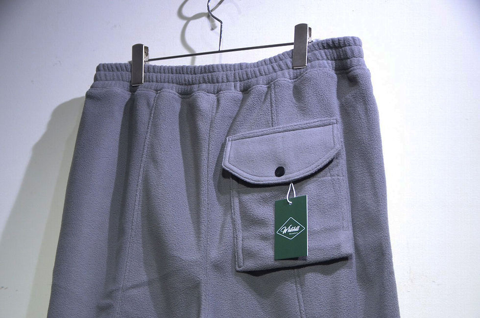 サムネイル： Whitehill Mercantile Mull Trousers Fleece GRY Made in Scotland フリース ワイド トラウザーズ