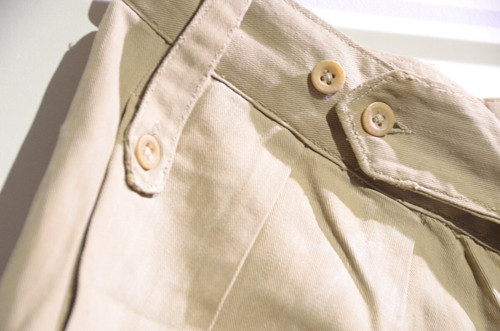 Vintage 1940s British Army Khaki Drill Shorts ショーツ