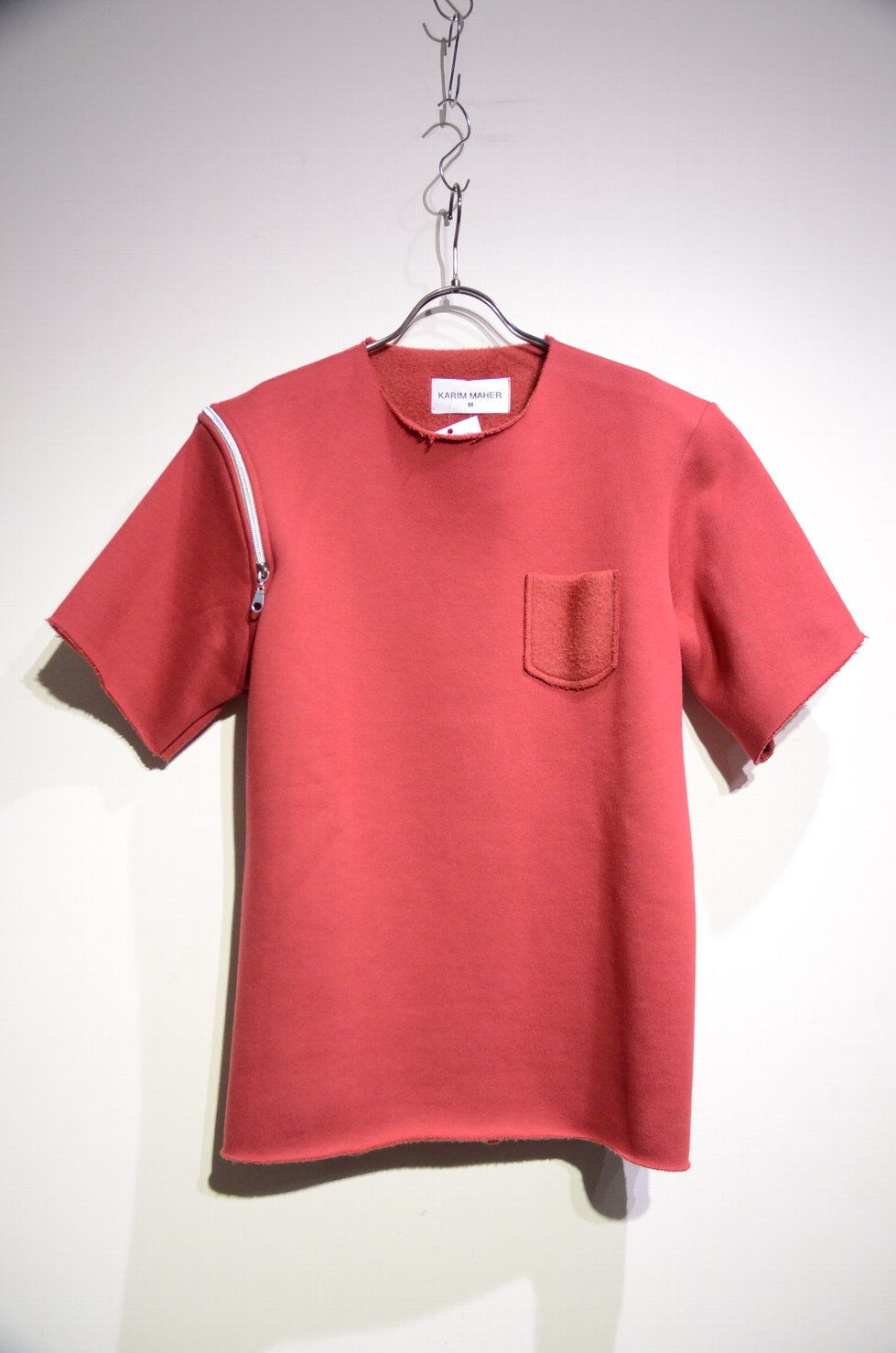 karimmaher カリムメイハー スウェット ジップ モード デザイン ファッション 半袖 イギリス エジプト製