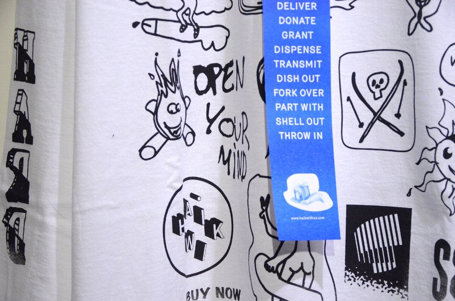 サムネイル： HAiK w/ x "Too Hard" Sp Silk Screen Print Long Sleeve WH Handmade in Norwa