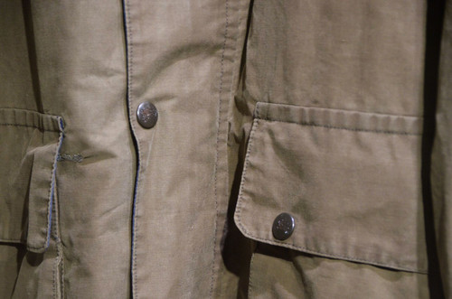 Vintage Burberrys Leather Collar PolyCotton Jacket バーバリー