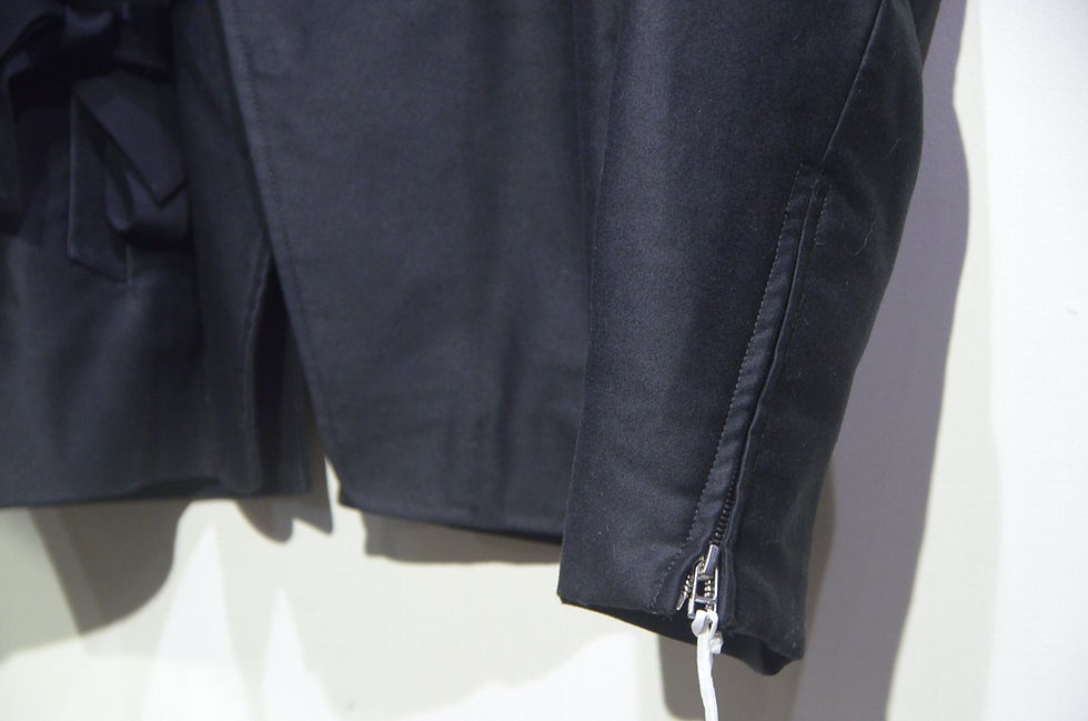 サムネイル： KYOU ”GAVIOTA” No-Collor Moleskin Jacket BLK キョウ ノーカラー モールスキン ライダース ジャケット
