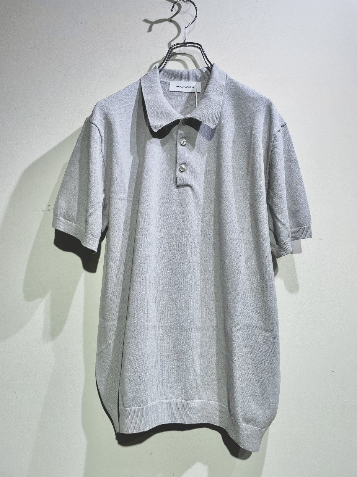 MOONCASTLE ICE COTTON KNIT POLO SHIRT GR MADE IN JAPAN ムーンキャッスル アイスコットン ニットポロシャツ