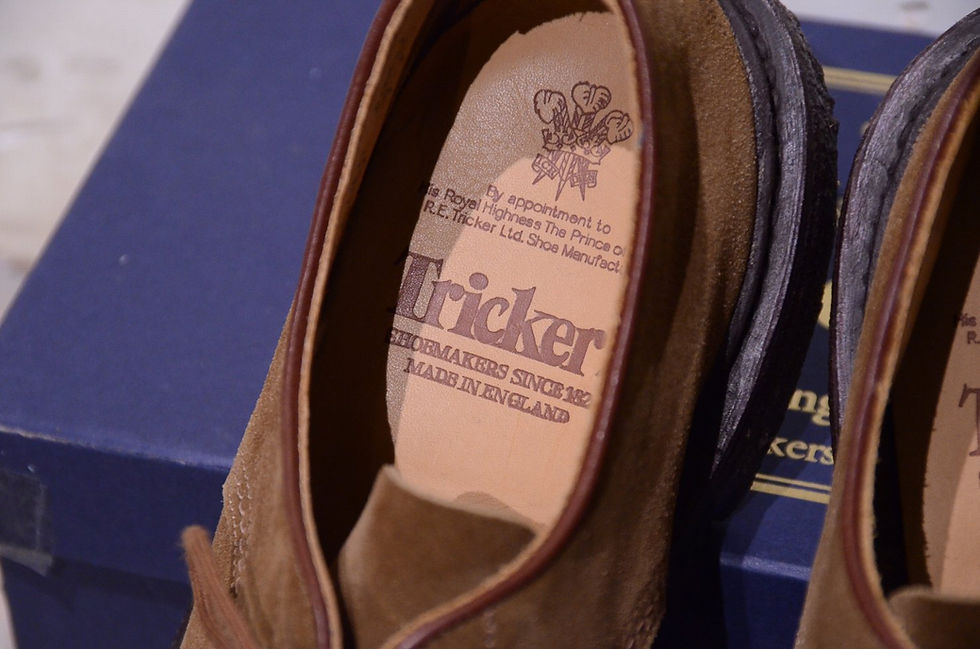サムネイル： Tricker's Suede Dean 7671 Derby Shoes Made in Englandトリッカーズ スウェード ダービーシューズ