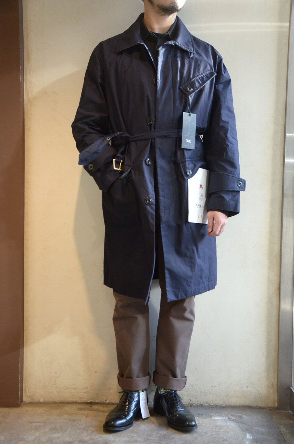 サムネイル： HAAR SCOTLAND Dispatcher Coat Harris Tweed NAVY Styling ハースコットランド ディスパッチ コート