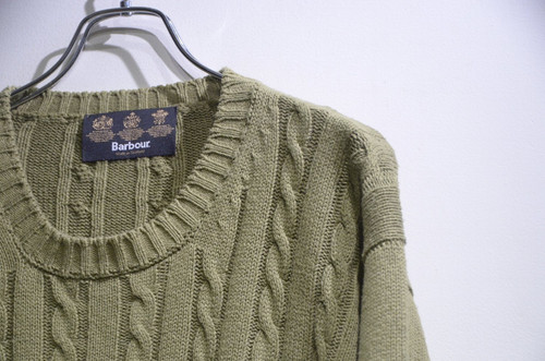 【BARBOUR】ニット Barbour Cable knit バブアー ケーブルニット