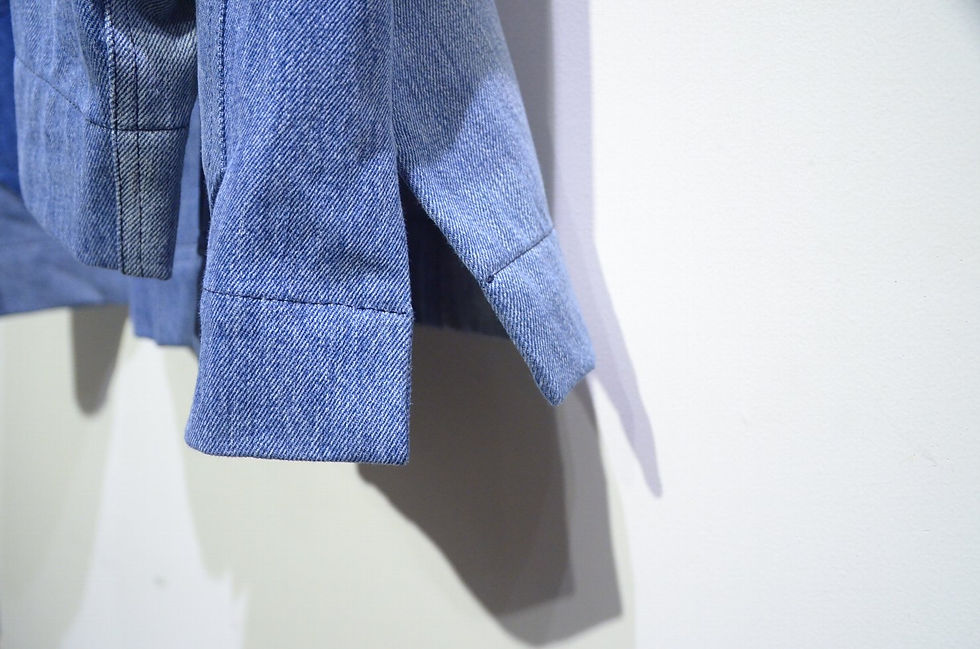 サムネイル： REJEAN DENIM Elliston Jacket Handmade in Scotland レジーンデニム パッチワーク デニムジャケット