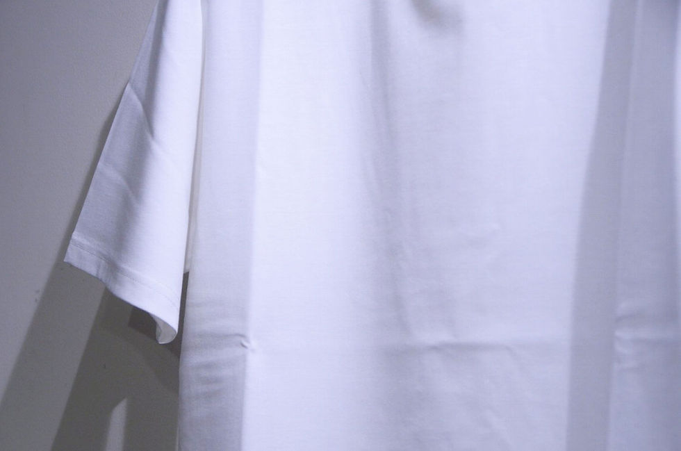 サムネイル： MOONCASTLE SILKY COTTON CREWNECK TEE SHIRT WHT ムーンキャッスル  スビンコットン クルーネックTシャツ