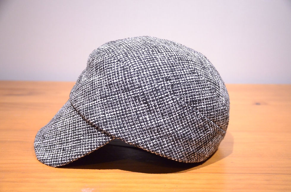 サムネイル： Karen Henriksen 'Lewis' Silk Tweed CAP Handmade in London カレンヘンリクセン シルクツイード キャップ