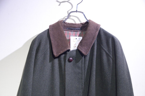 90s Barbour Loden Cloth Wool Coat Jacket Made in England バブアー