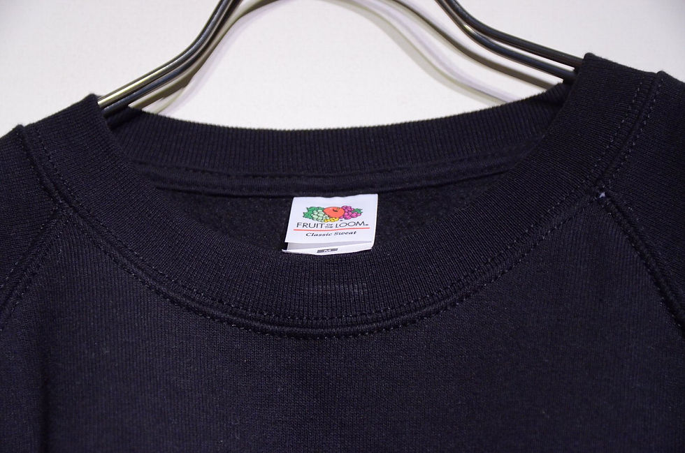 サムネイル： Fruit of the room BLACK Sweat Shirts Made In Morocco スウェット シャツ