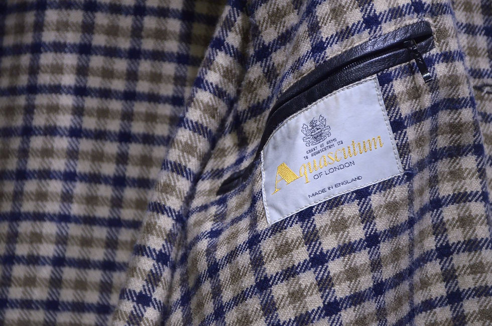 サムネイル： 60 - 70's Vintage Aquascutum Sheep Skin Leather Coat アクアスキュータム シープスキン レザーコート