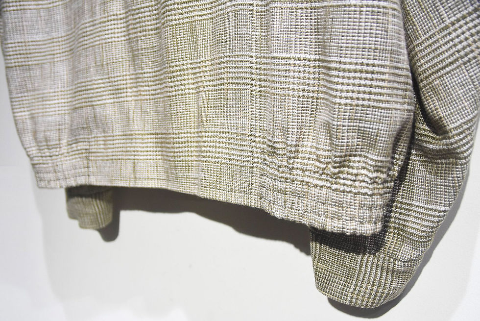 サムネイル： KYOU ”LOVE” FOR SHEEP Embroidered Check Blouson GREEN キョウ 刺繍 ブルゾン チェック ジャケット