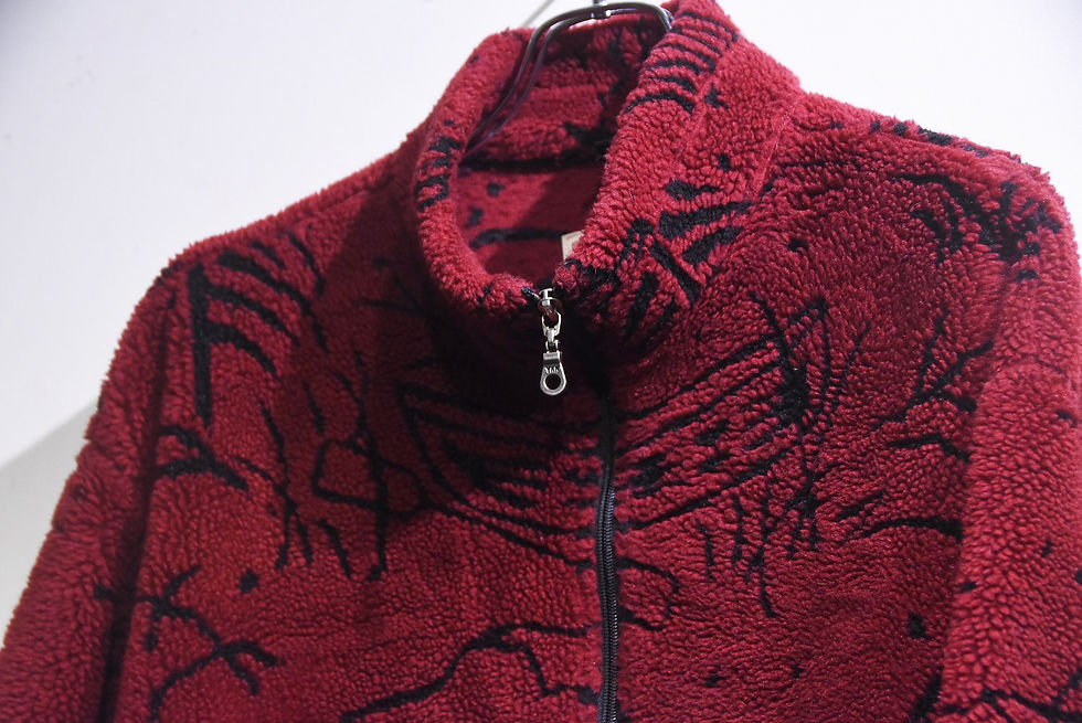 サムネイル： 90s Vintage Woolrich Native Fleece Jacket Made in MEXICO ウールリッチ ネイティブ柄 フリースジャケット