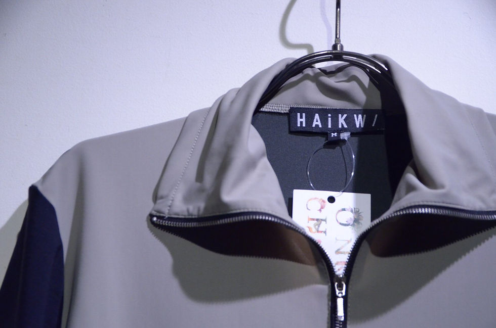 サムネイル： HAiK w/ Poly Half Zip Neck Tshirt A Made in Lithuania ハイク ウィズアス ポリハーフジップ Tシャツ