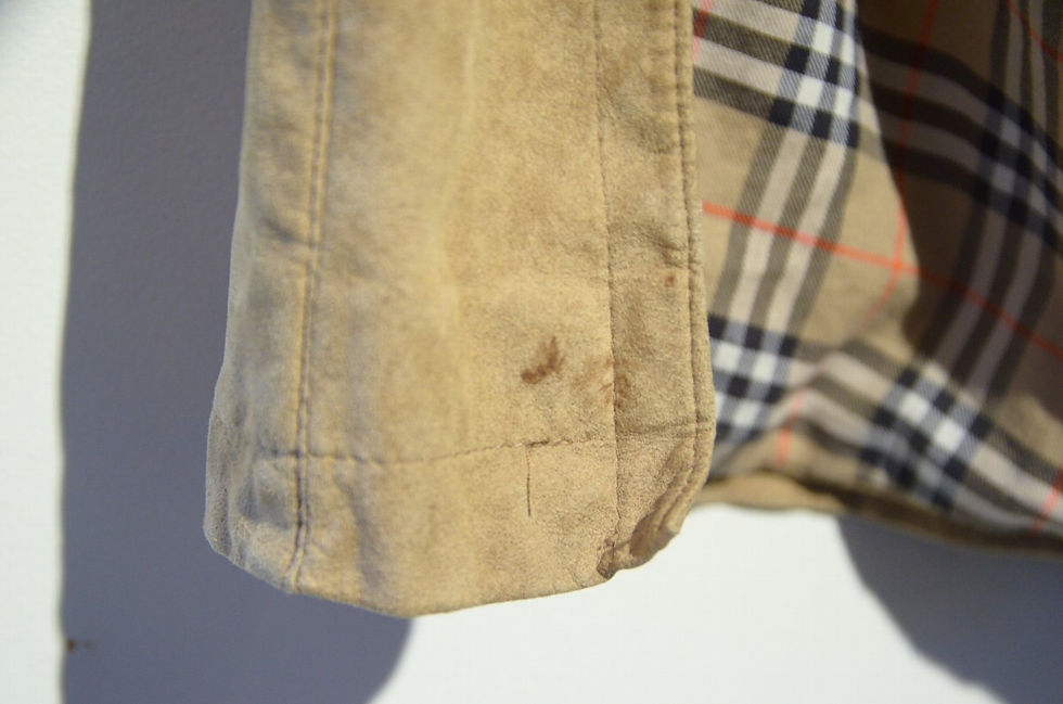 サムネイル： 90s Vintage Burberry Suede Leather Coat Jacket Made in Germany バーバリー スウェード ジャケット