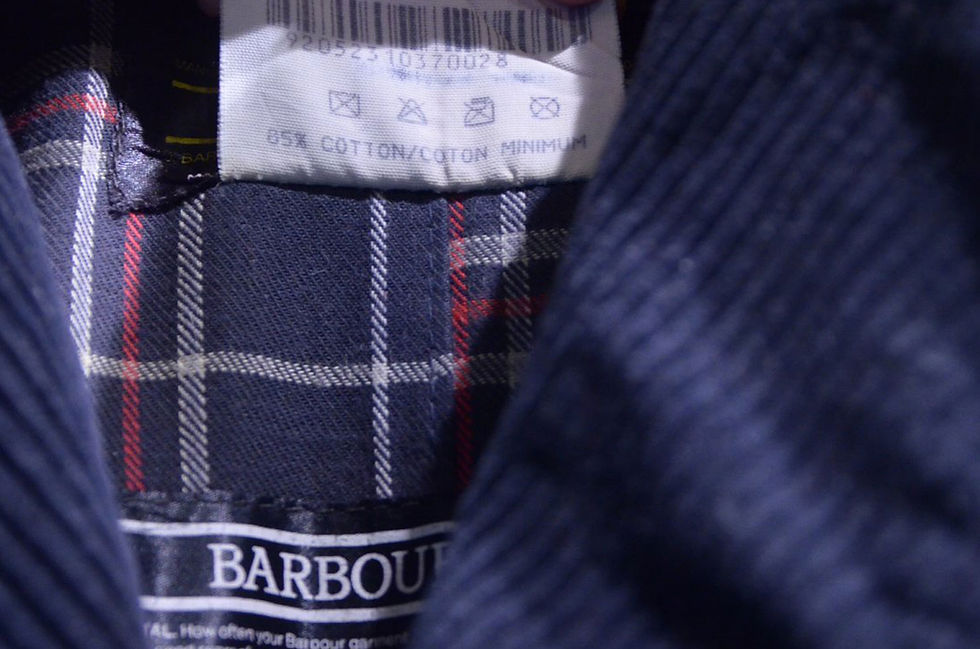 サムネイル： 92s Vintage Barbour 3Crest Trench Coat Made in England ヴィンテージ バブアー トレンチコート