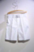 DEADSTOCK 80s Commando Australia Cotton Twill Belt Shorts WHT オーストラリア軍レプリカ ショーツ