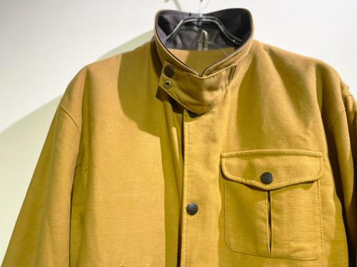 DEADSTCOK 90's Barbour Moleskin Jacket Mustard Made in England