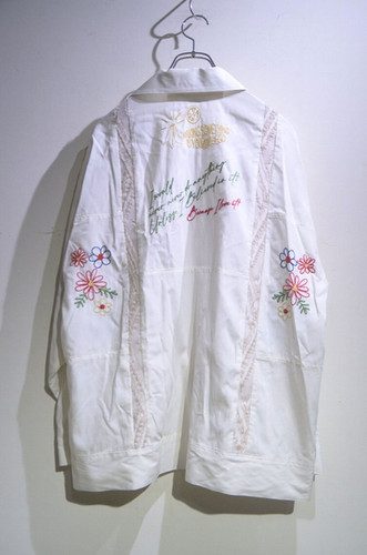 KYOU Embroidered Patchwork Shirt キョウ 刺繍 パッチワーク シャツ