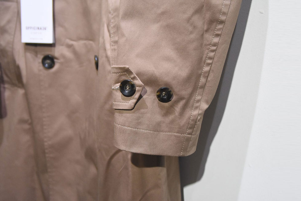 サムネイル： OFFICINA36 Gabadine Double Trench Coat Made in Italy オフィチーナ36 ギャバジン トレンチコート