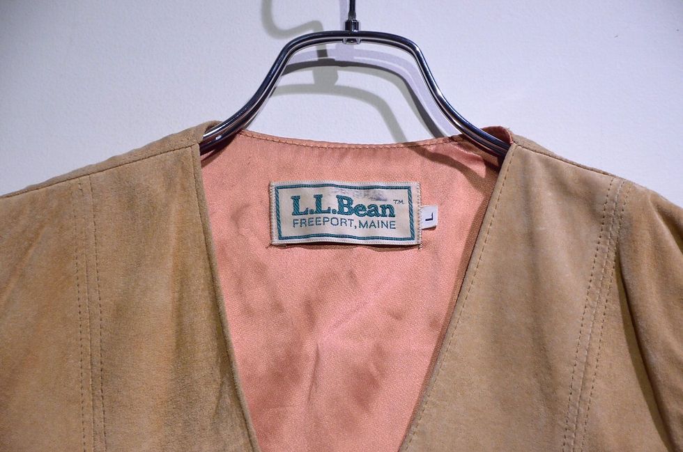サムネイル： Used Vtg 60 - 70s L.L. Bean Suede leather Vest LLビーン スウェードレザーベスト