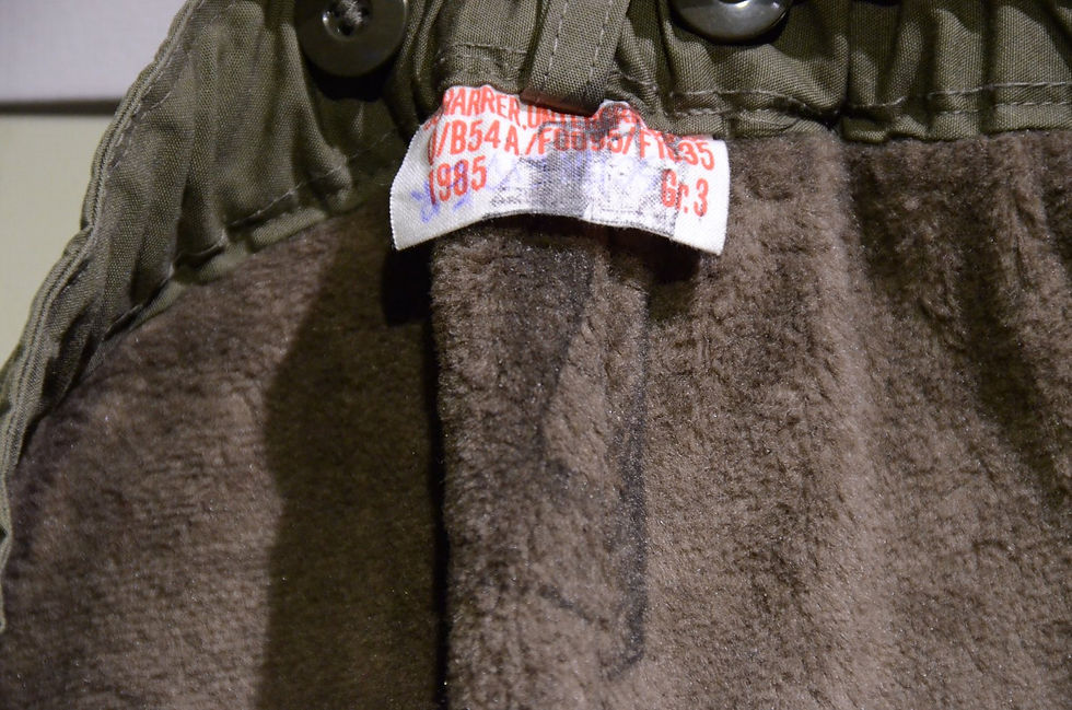 サムネイル： German Military Boa Fleece Liner Full Zip Over Pants ドイツ軍 フリースボア オーバーパンツ
