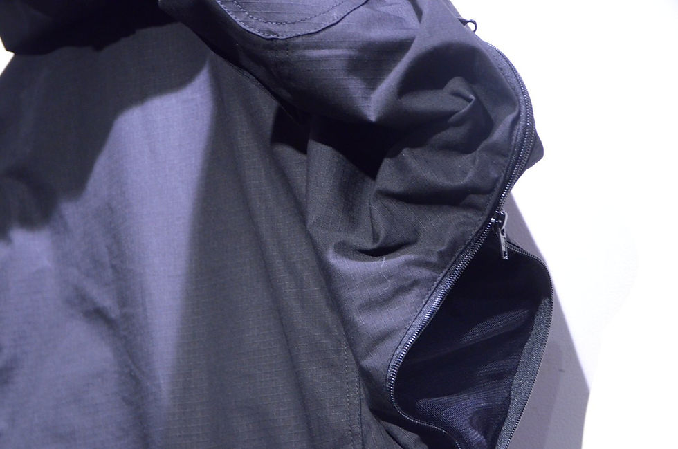 サムネイル： Ark Air UNLINED COMMANDO SMOCK JACKET BLACK Made in UK アークエアー スモック コンバットジャケット