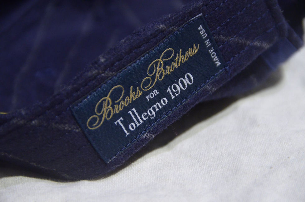 サムネイル： Brooks Brothers Tollegno 1900 Wool CAP Made in USA ブルックスブラザーズ ウール キャップ