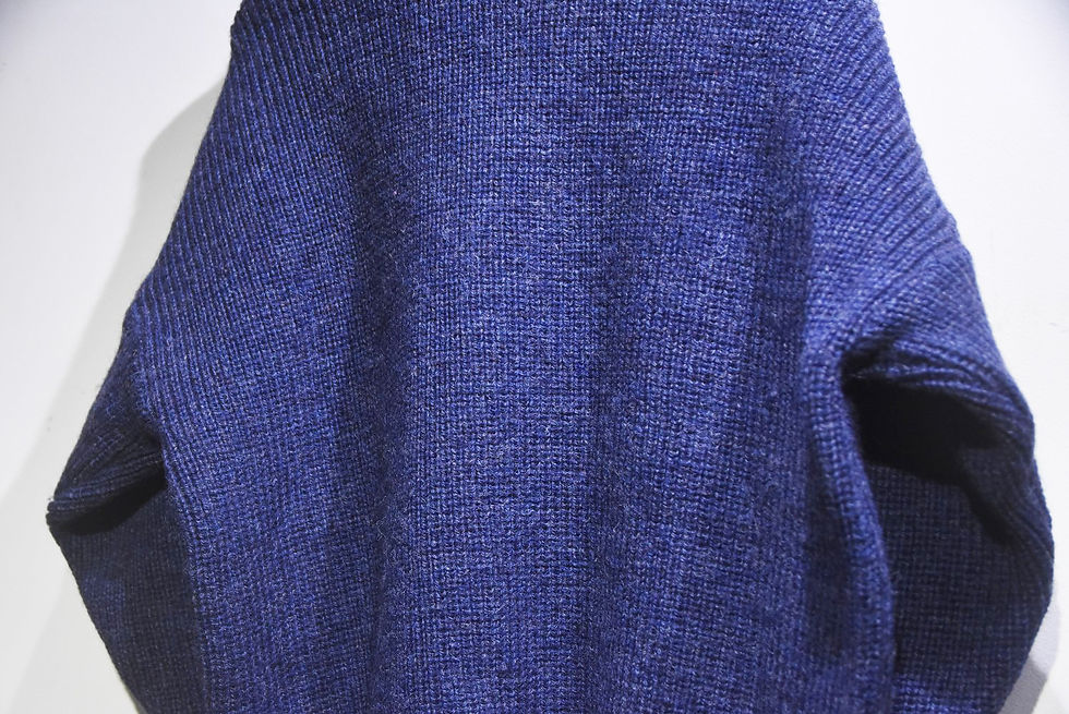 サムネイル： 97s Vintage Barbour Lowgauge Wool Crew Neck Knit NAVY バブアー  ローゲージニット ネイビー