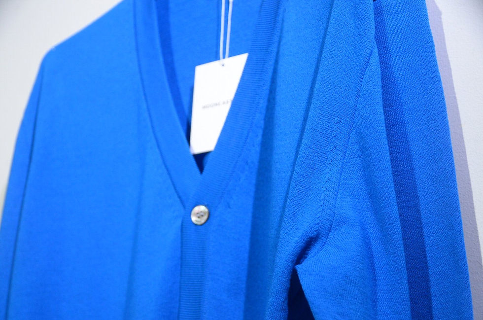 サムネイル： MOONCASTLE ICE COTTON CARDIGAN BL MADE IN JAPAN ムーンキャッスル アイスコットン カーディガン