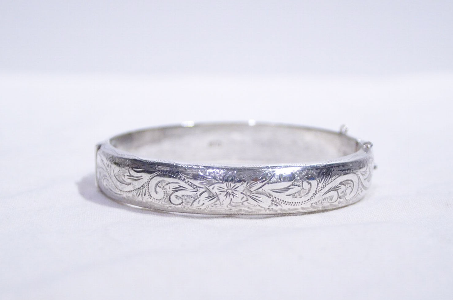 60-70's Vintage British Silver Bracelet Bangle By D&W ヴィンテージ シルバー バングル