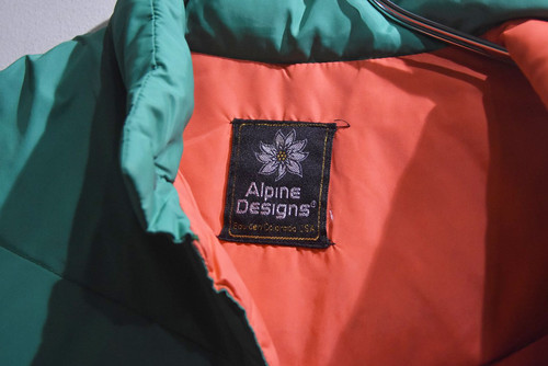 Vintage Alpine Designs Down Vest Made in USA アルパインデザイン