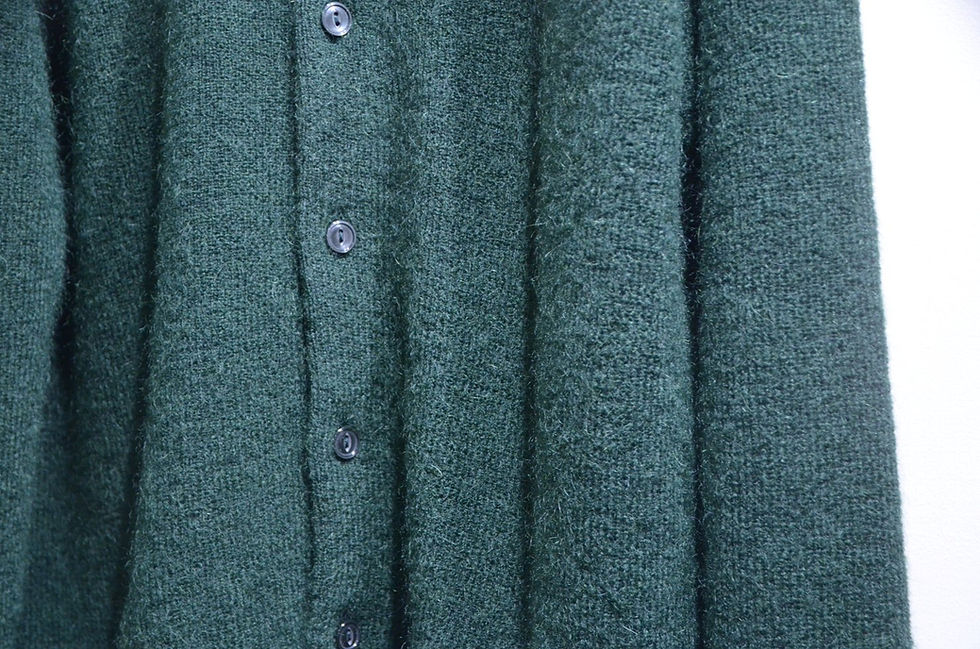 サムネイル： MOONCASTLE MOHAIR CARDIGAN GREEN MADE IN JAPAN ムーンキャッスル キッドモヘアカーディガン