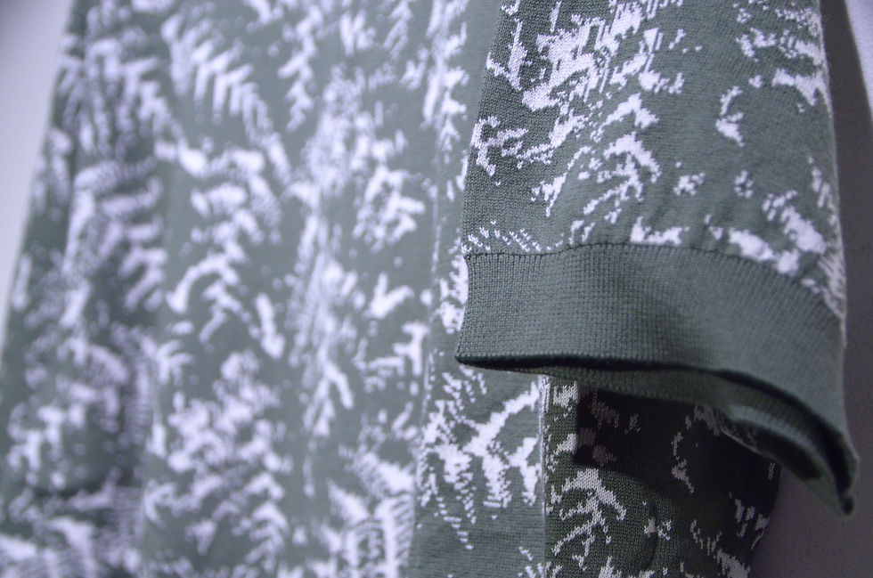 サムネイル： John Smedley Sea Island Cotton KIMBALL Polo shirt ジョンスメドレー ニット 柄 ポロシャツ