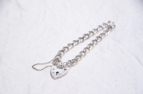 British Vintage Silver Charm Bracelet Made in UK ヴィンテージ 