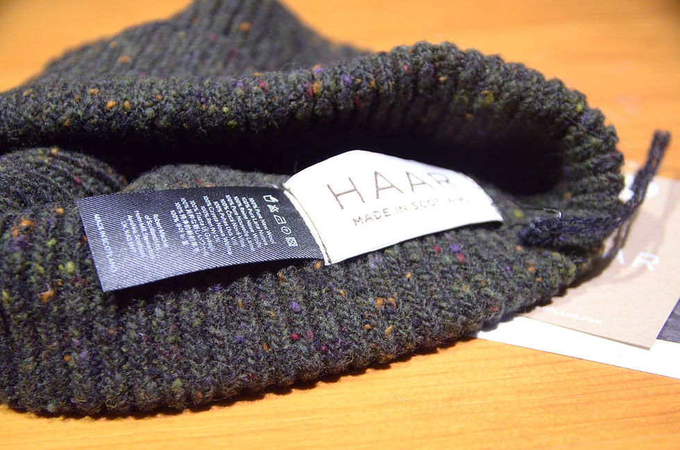 サムネイル： HAAR SCOTLAND DONEGAL WOOL KNIT CAP Made in Scotland ハースコットランド ニットキャップ ニットビーニー