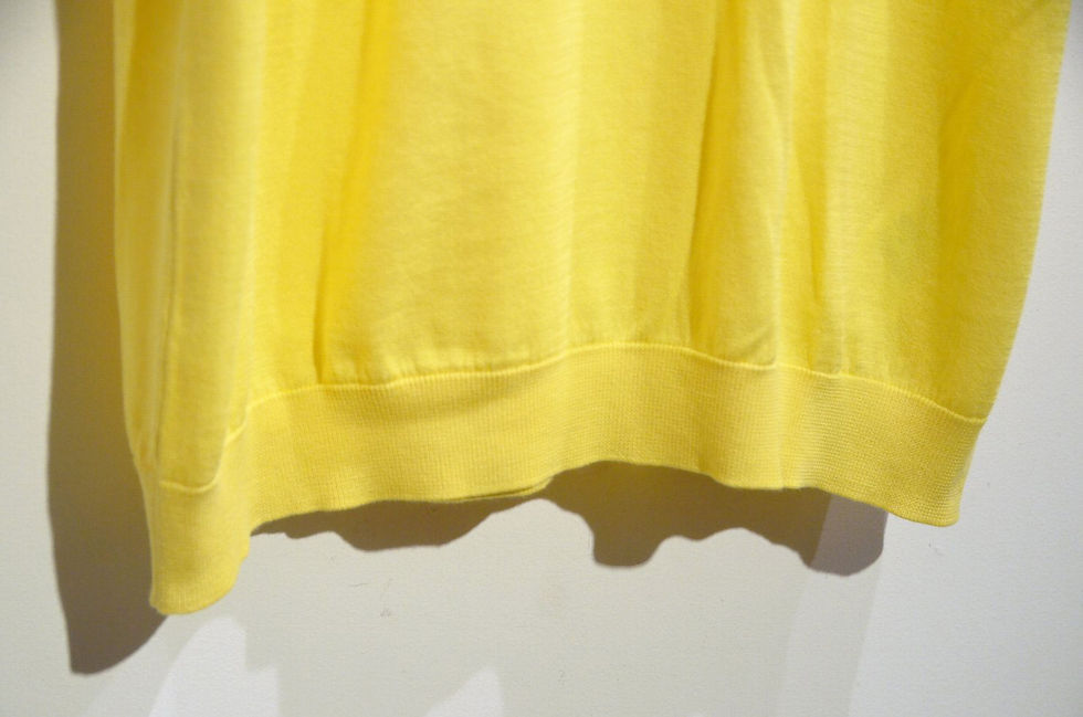 サムネイル： John Smedley Cotton Skipper Knit Polo Shirts ARLO YELLOW ジョンスメドレー スキッパー ニットポロシャツ