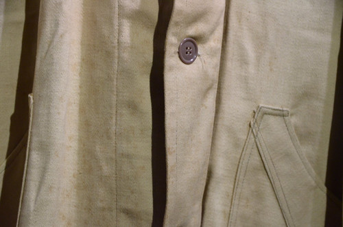 40s~50s Vintage French Work Linen Cotton Long Coat フレンチ
