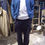 サムネイル： MOONCASTLE ICE COTTON CARDIGAN BLUE MADE IN JAPAN ムーンキャッスル アイスコットン カーディガン