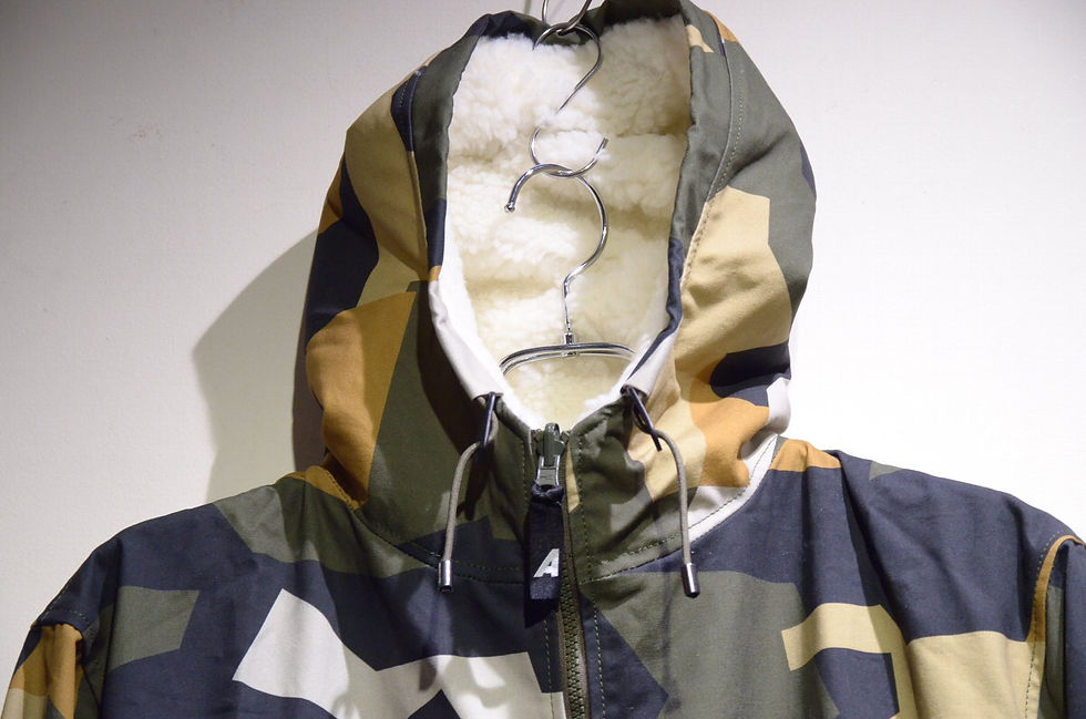 サムネイル： Ark Air Long Yukon Coat Swedish SCANCAM CAMO Made in UK アークエアー スウェディッシュカモ コート