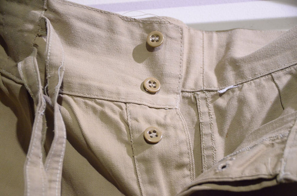 サムネイル： Vintage 1940s British Army Khaki Drill Shorts D Local made イギリス軍 カーキドリル ショーツ