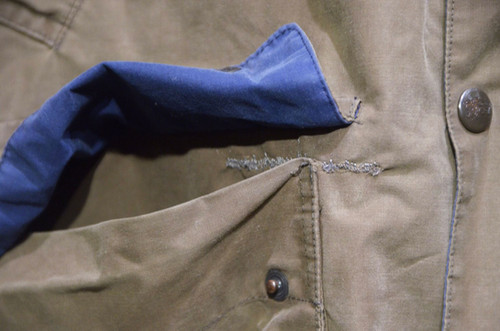 Vintage Burberrys Leather Collar PolyCotton Jacket バーバリー