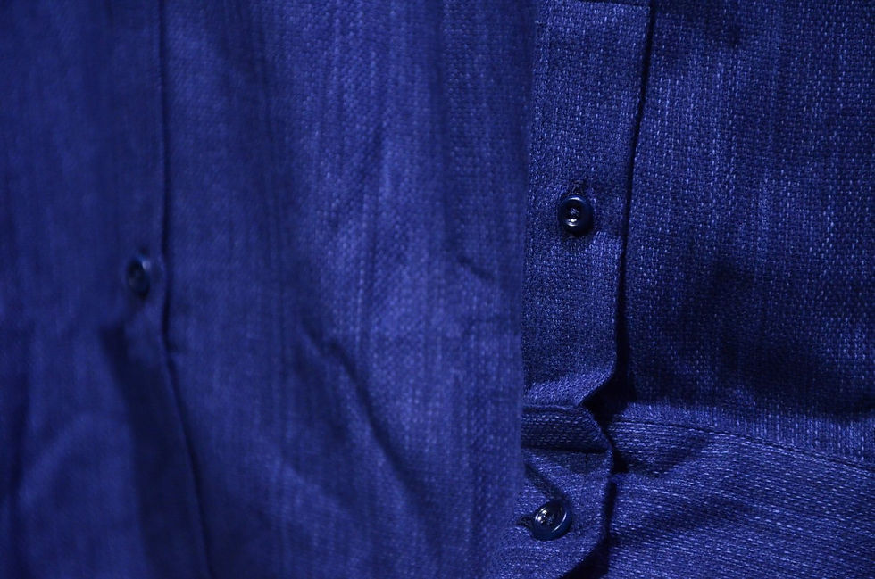 サムネイル： Tripl Stitched B.D. Shirt Japanese Cotton NAVY Made in London トリプルステッチ ボタンダウンシャツ