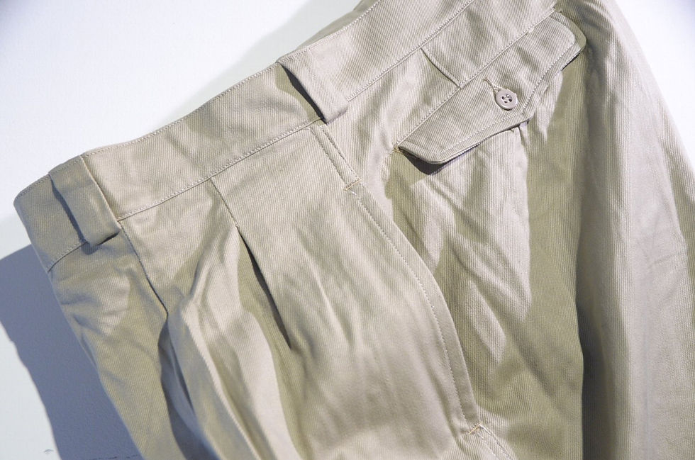 サムネイル： DEADSTOCK 1960s French Army M-52 Chino Trousers ヴィンテージ フランス軍 M52 チノトラウザース