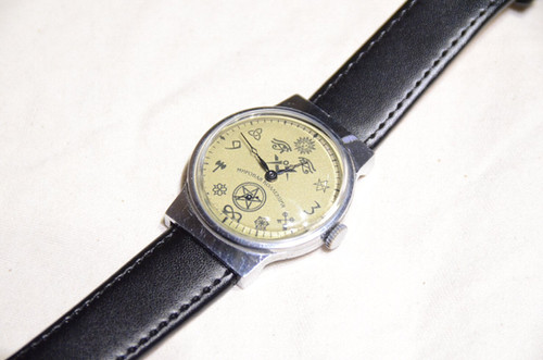 フリーメイソン腕時計ヴィンテージ 60s~ Vintage Masonic Wrist Watch White Dial BMade in USSR フリー