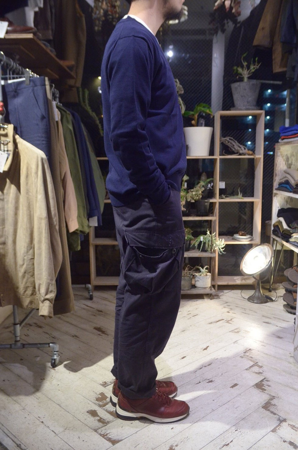 サムネイル： MOONCASTLE ICE COTTON CARDIGAN NAVY MADE IN JAPAN ムーンキャッスル アイスコットン カーディガン