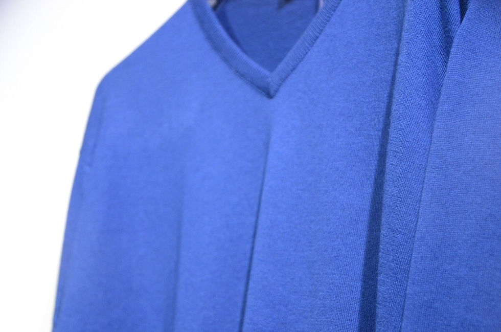 サムネイル： John Smedley Aydon Long Sleeve Vneck Cotton Knit NVY Made in UK ジョンスメドレー Vネックニット