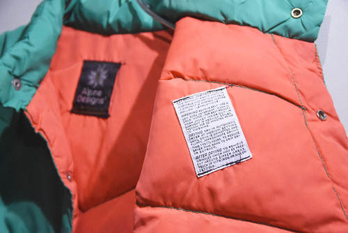 Vintage Alpine Designs Down Vest Made in USA アルパインデザイン